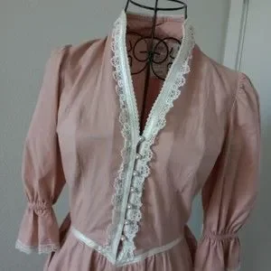 Gunne Sax | Dresses | Vintage 7s Gunne Sax Jessica Mcclintock Lace ...